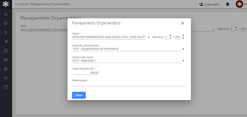 Planejamento Orçamentário, Budget e Forecast,